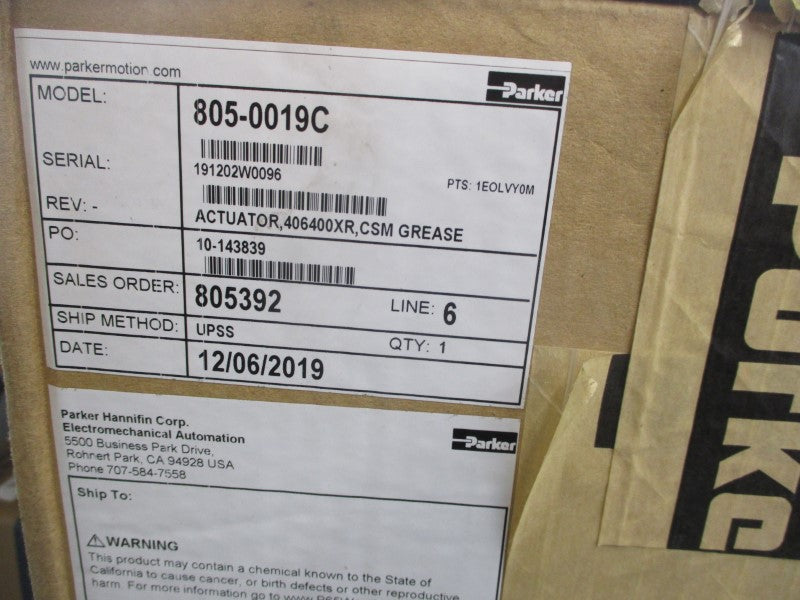 PARKER 805-0019C NSFS