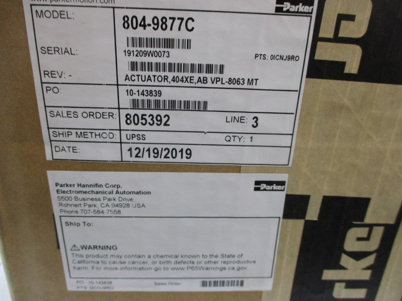 PARKER 804-9877C NSFS