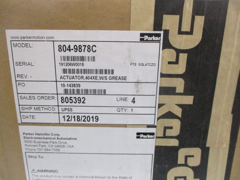 PARKER 804-9878C NSFS