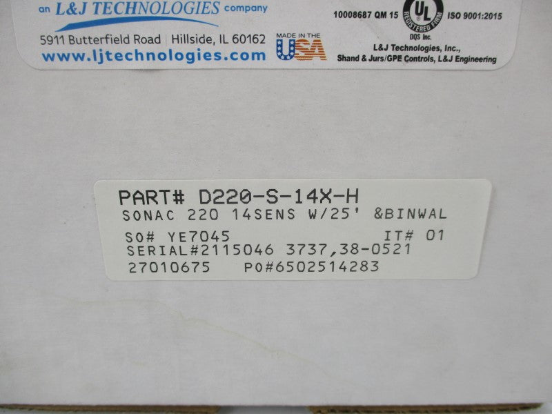L & J TECHNOLOGIES D220-S-14X-H NSMP