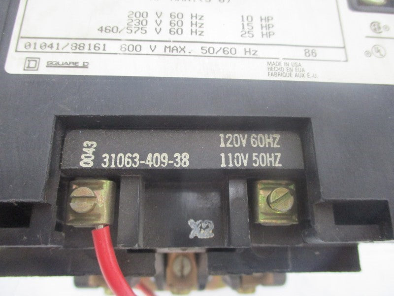SQUARE D 8502SD02V02S SER. A 110/120V NSNP