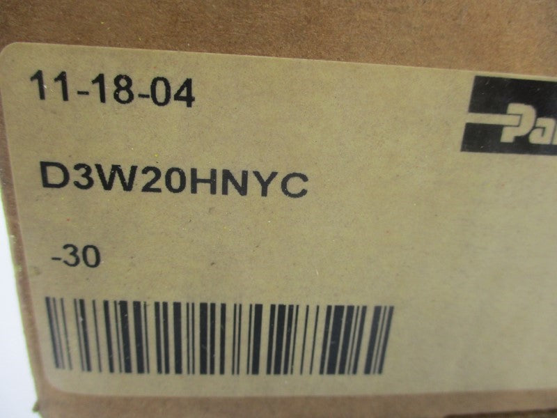 PARKER D3W20HNYC 110/120V .72-.80A 5000PSI NSMP