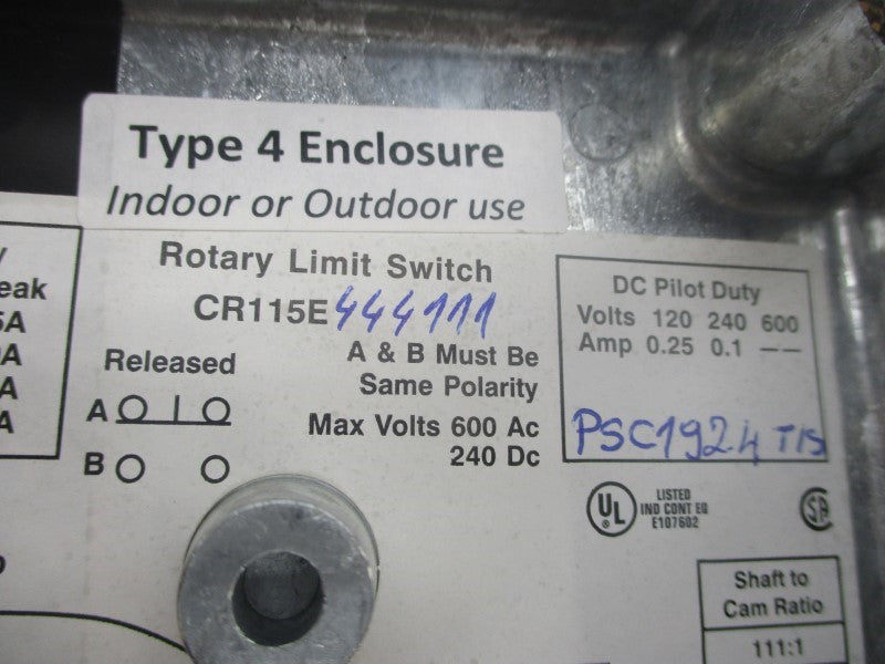 GENERAL ELECTRIC CR115E444111 600VAC .25-.1A NSMP
