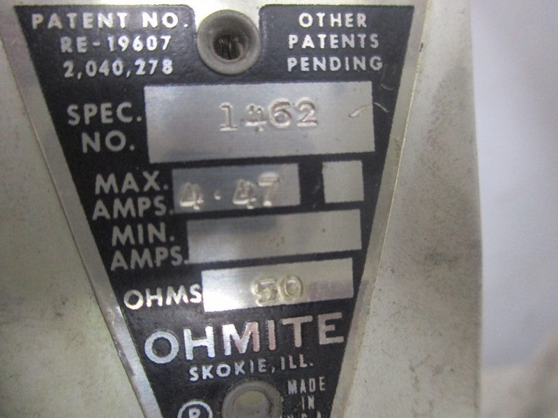OHMITE 1462 4.47A UNMP