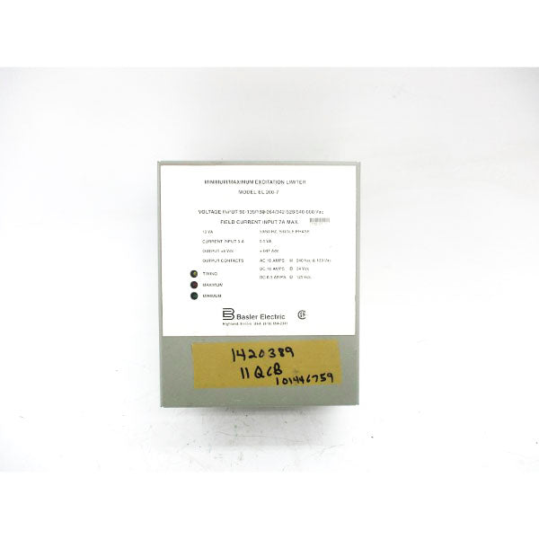 BASLER ELECTRIC MODEL EL200-7 90-660VAC 7A NSNP