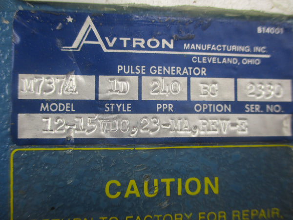 AVTRON M737A-1D-240-BC 12-15VDC REV. E UNMP
