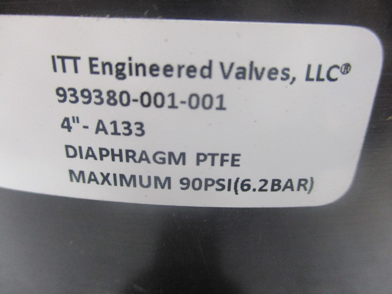 ITT 939380-001-001 90PSI 4" NSNP