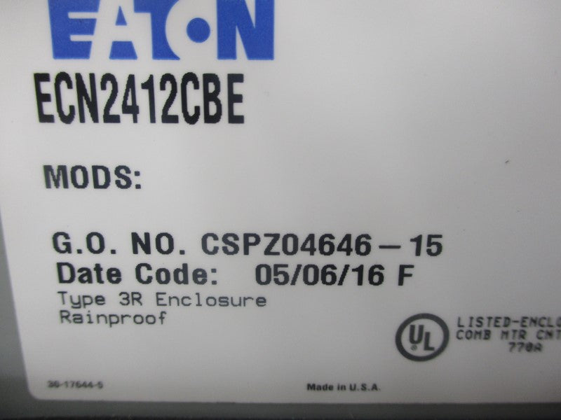 EATON ECN2412CBE 480V 30A NSMP