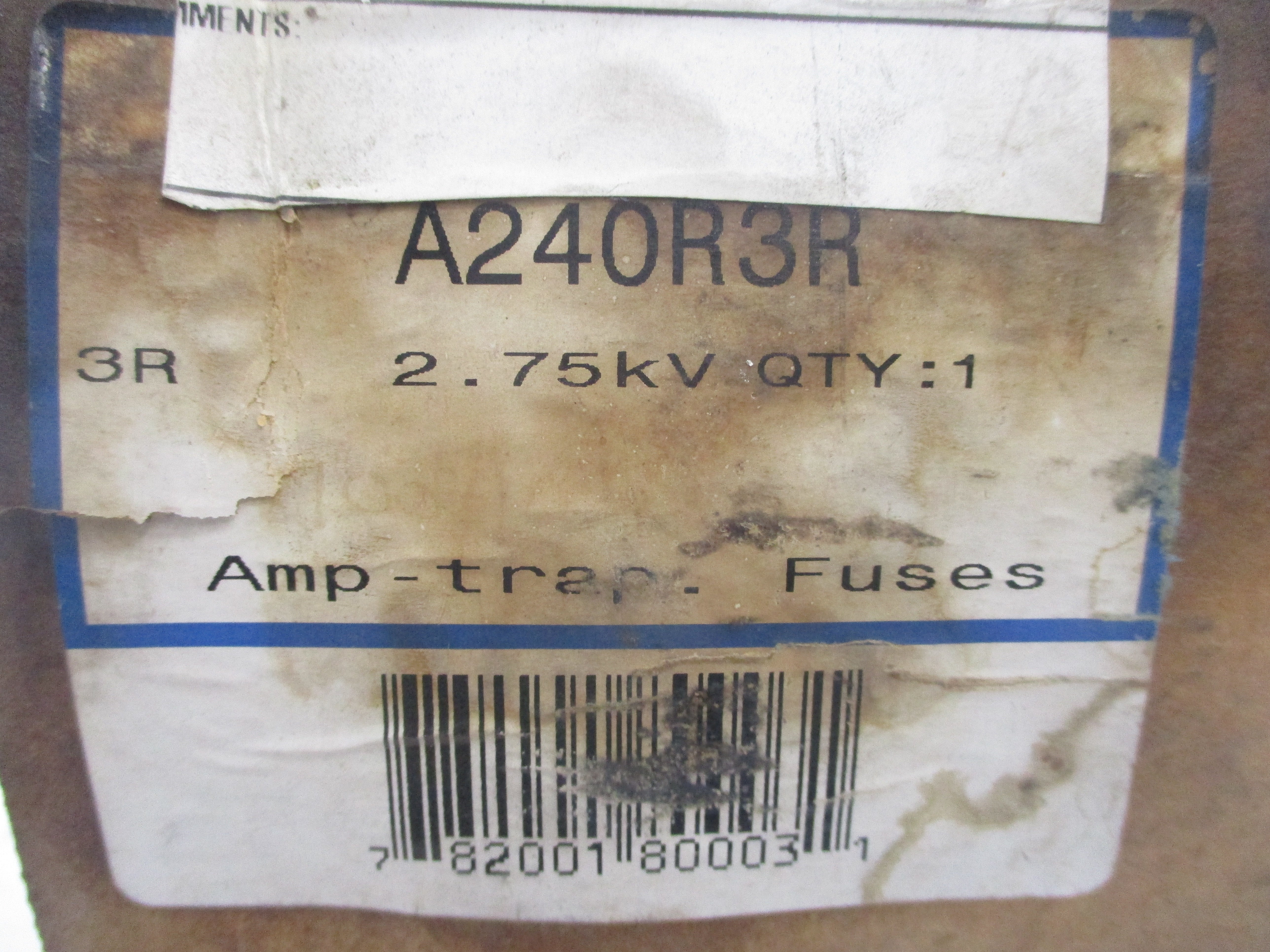 GOULD SHAWMUT A240R3R 2.75KV 250A NSMP