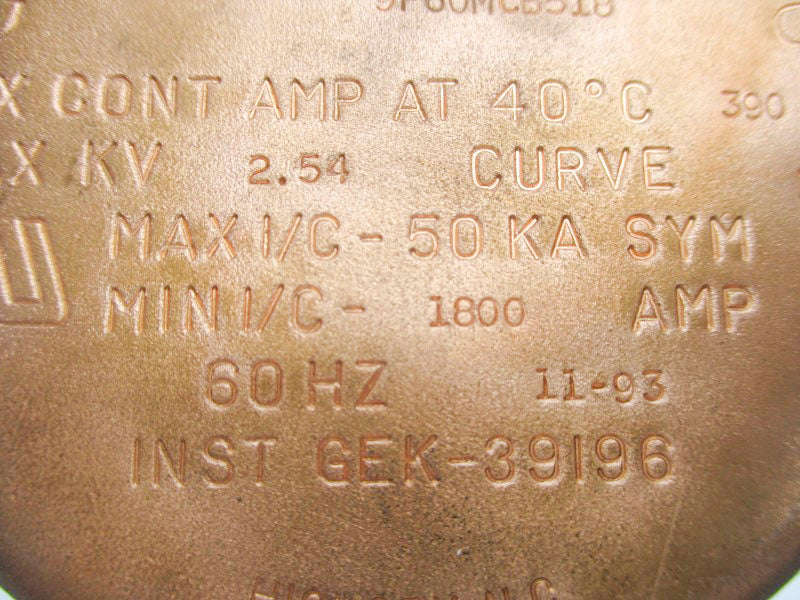 GENERAL ELECTRIC 9F60MCB518 2.54KV 18R NSNP