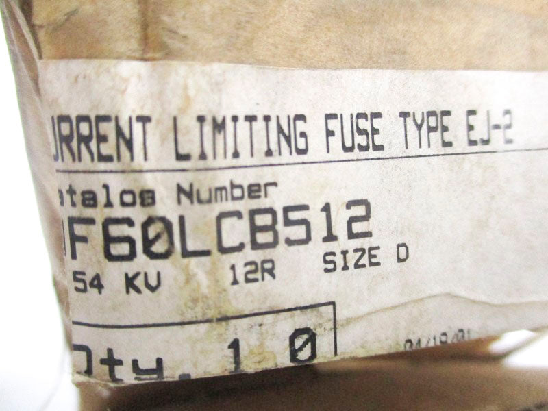 GENERAL ELECTRIC 9F60LCB512 2.54KV 12R NSMP