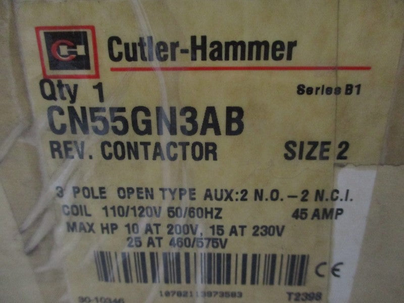 CUTLER HAMMER CN55GN3AB SER. A1 110/120V 45A NSMP