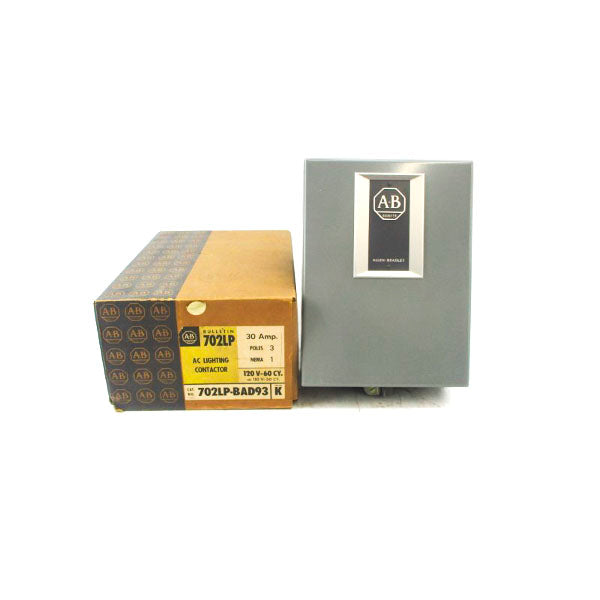 ALLEN BRADLEY 702LP-BAD93 SER. K 110/120V 30A (BR/YL) NSMP