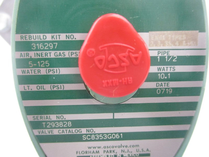 ASCO SC8353G061 110/120V 5-125PSI 1-1/2" NSMP