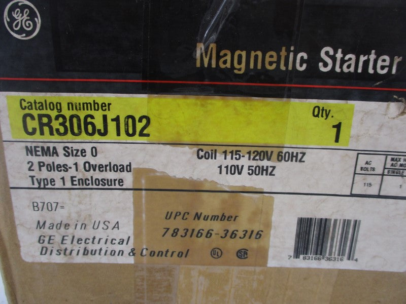 GENERAL ELECTRIC CR306J102 110/115-120V 18A NSMP