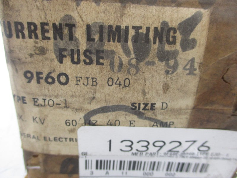 GENERAL ELECTRIC 9F60FJB040 2.75KV 40A NSMP
