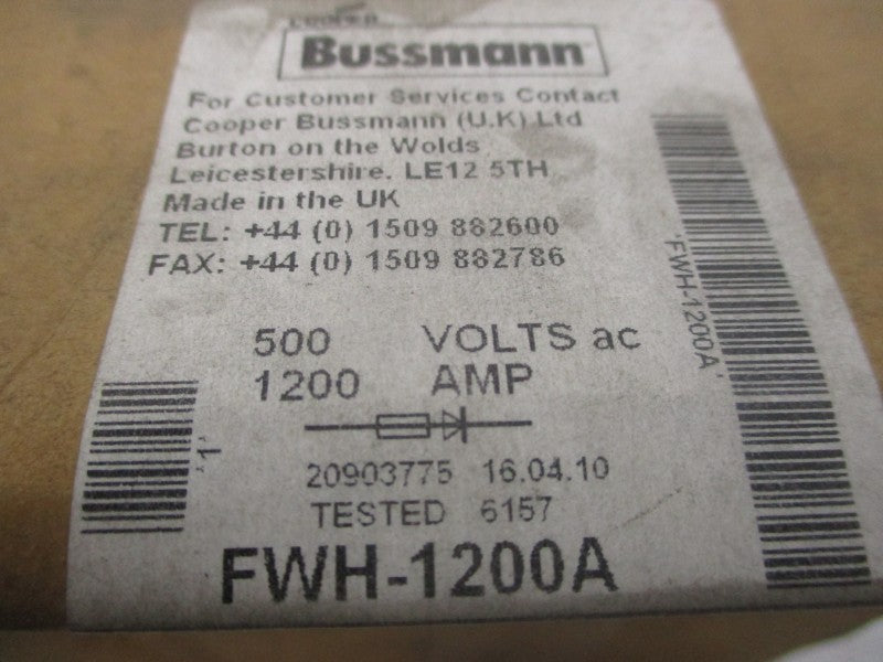 BUSSMAN FWH-1200A 500VAC 1200A NSMP