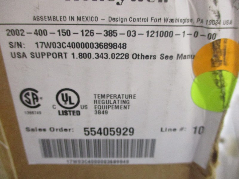 HONEYWELL 2002-400-150-126-385-03-121000-1-0-00 120V NSMP