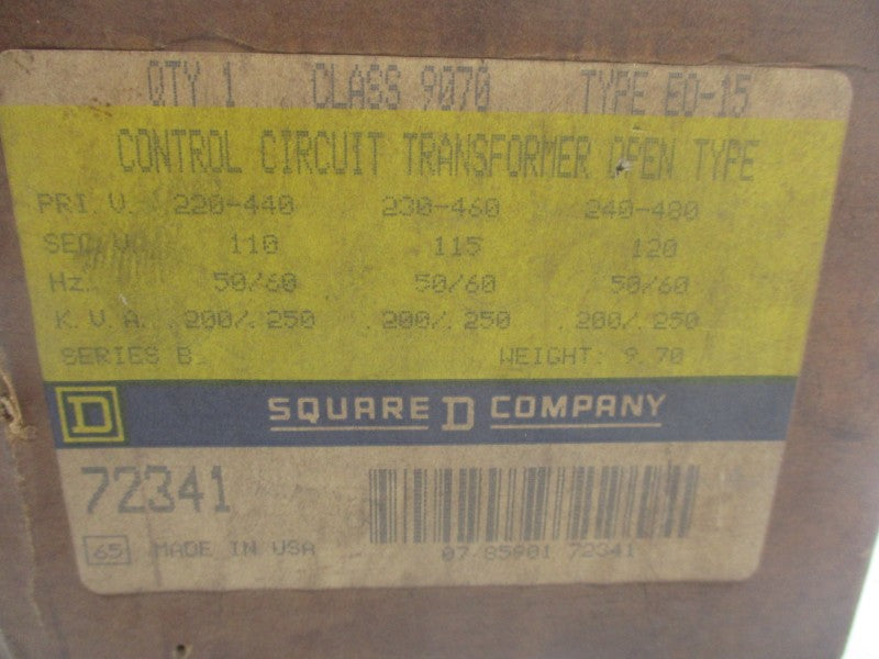 SQUARE D 9070EO-15 SER. B 220-480V NSFS