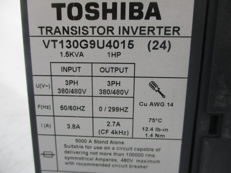 TOSHIBA VT130G9U4015 380/480V 3.8A NSNP