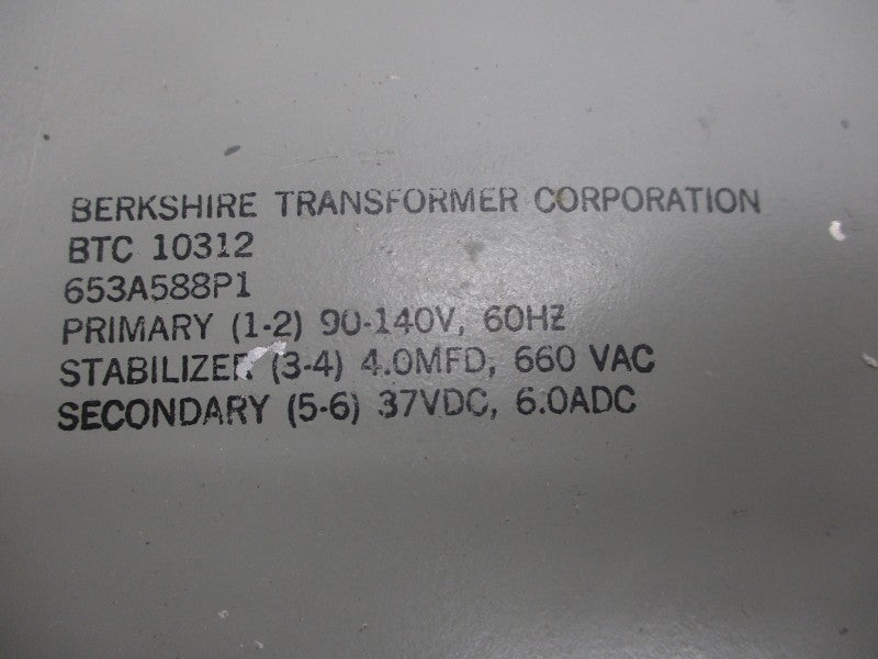 BERKSHIRE TRANSFORMER BTC10312 653A588P1 90-140V UNMP