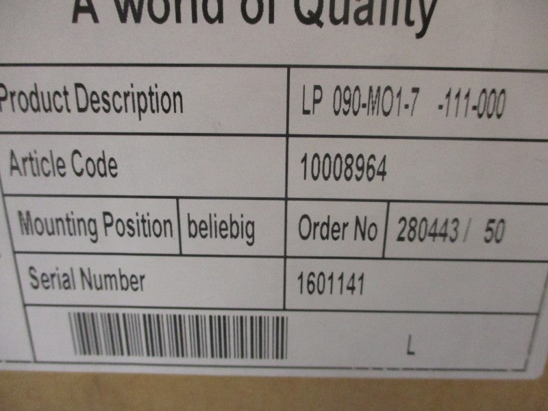 ALPHA LP090-MO1-7-111-000 NSMP