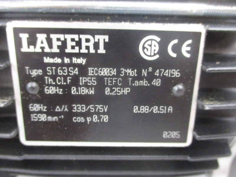 LAFERT ST63SA 333/575V .88/.51A NSNP