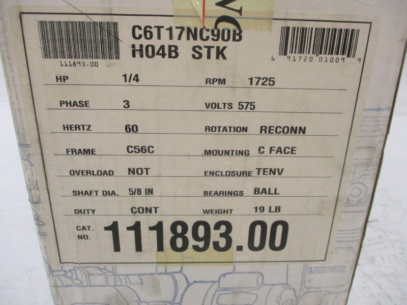 LEESON 111893.00 C6T17NC90B 575V .44A NSMP