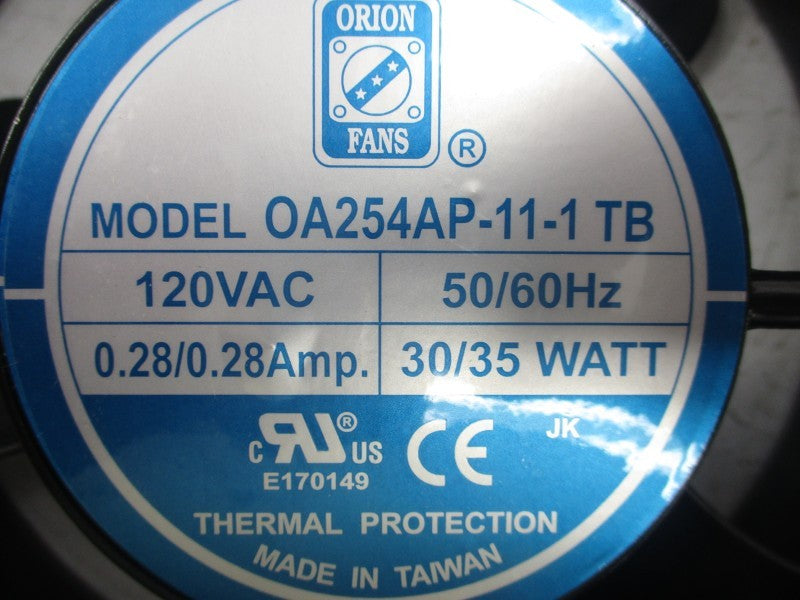 ORION FANS OA254AP-11-1TB 120VAC .28/.28A NSNP