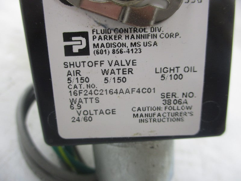 PARKER 16F24C2164AAF4C01 24V 5/150PSI NSMP