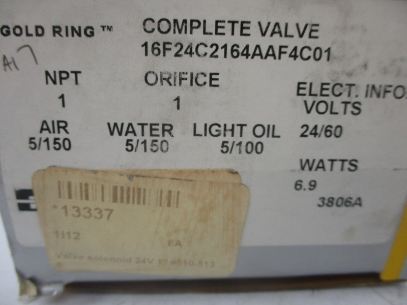 PARKER 16F24C2164AAF4C01 24V 5/150PSI NSMP