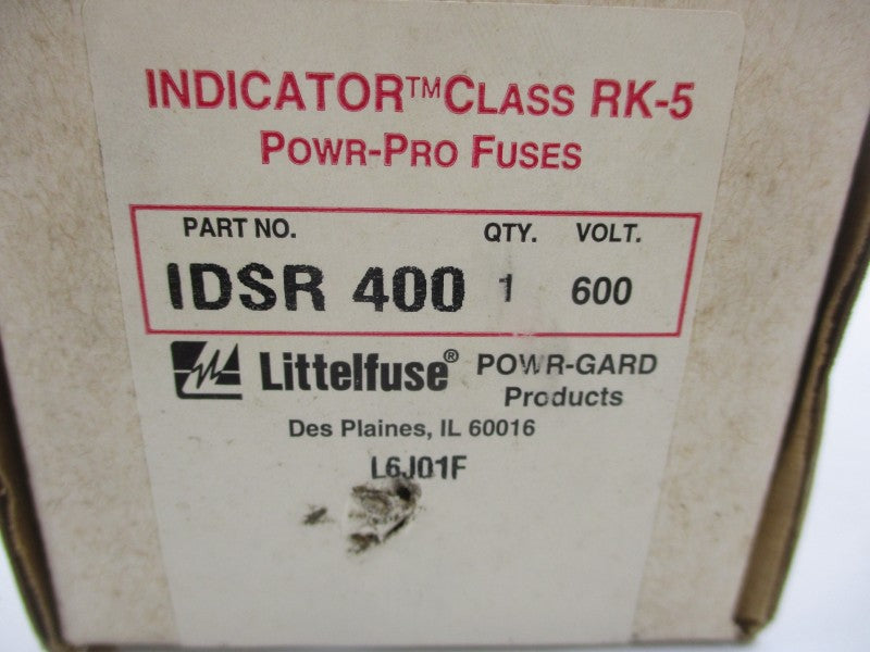 LITTELFUSE IDSR400 75-600VAC 400A (WH/RD) NSMP