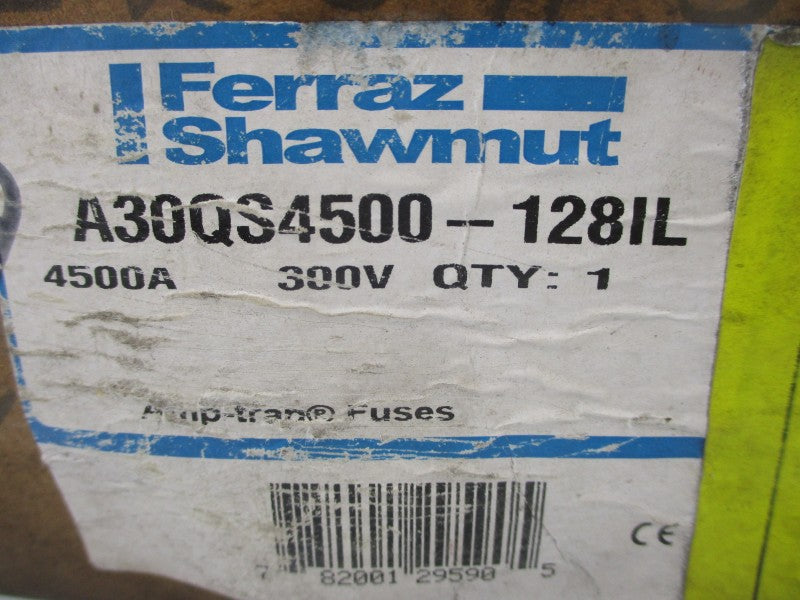 FERRAZ SHAWMUT A30QS4500-128IL 300VAC/DC 4500A (BR/WH) NSMP