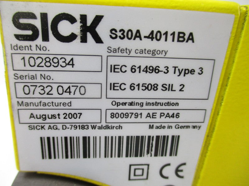 SICK S30A-4011BA 1028934 UNMP