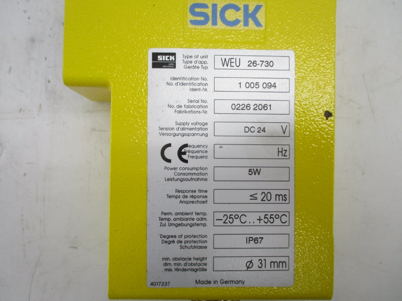 SICK WEU26-730 1005094 24VDC NSMP