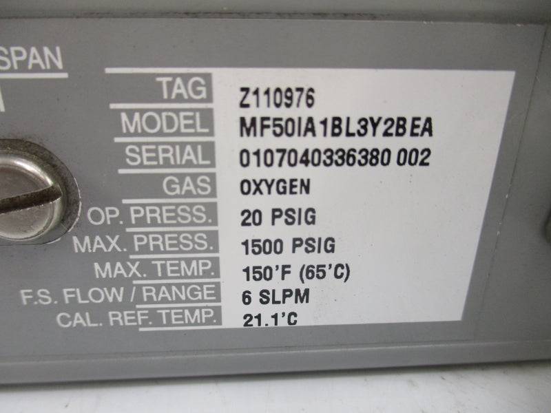 BROOKS MF50IA1BL3Y2BEA 1500PSI NSNP