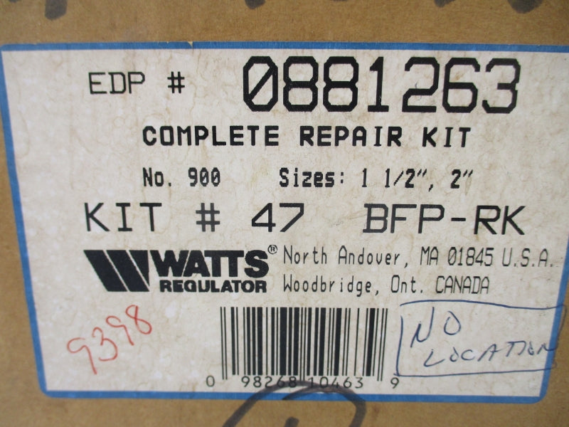 WATTS 47BFP-RK 1 1/2-2" NSMP