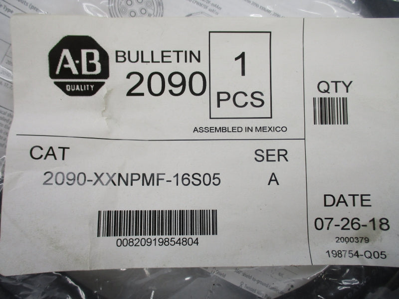 ALLEN BRADLEY 2090-XXNPMF-16S05 SER. A NSMP