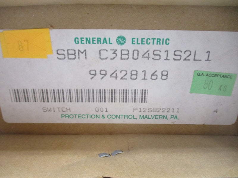 GENERAL ELECTRIC SBMC3B04S1S2L1 NSFS