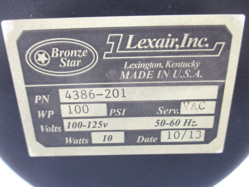 LEXAIR 4386-201 100-125V 100PSI NSNP