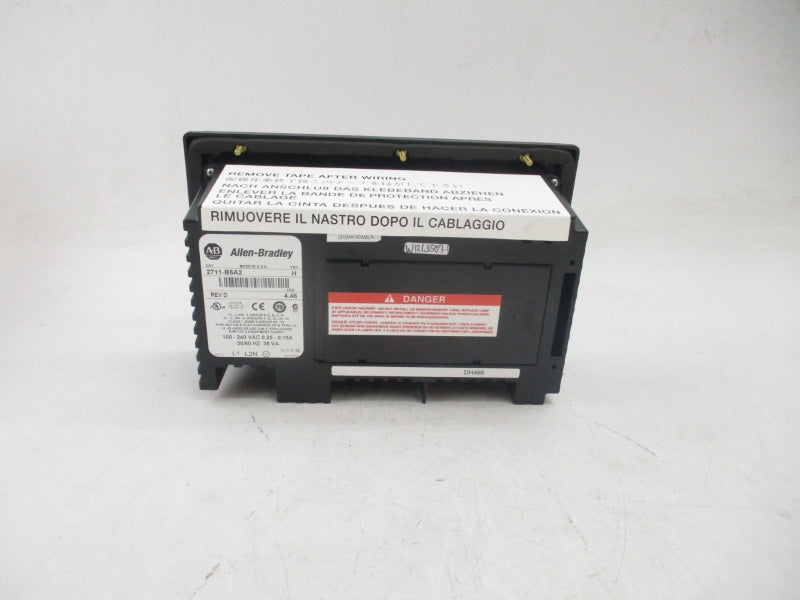 ALLEN BRADLEY 2711-B5A2 SER. H F/W 4.46 100-204VAC .25A-.15A REV. D REMAN