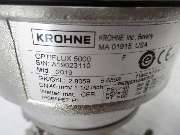 KROHNE OPTIFLUX5000 1-1/2" NSNP
