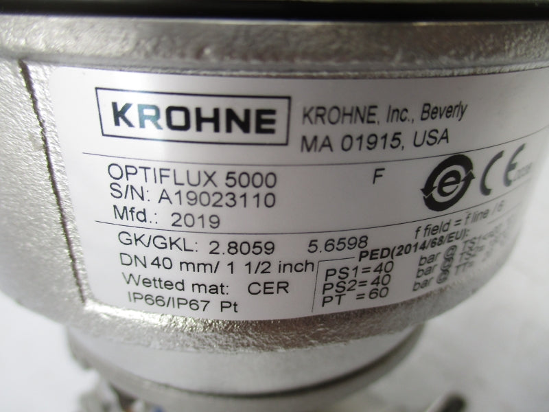 KROHNE OPTIFLUX5000 1-1/2" NSNP