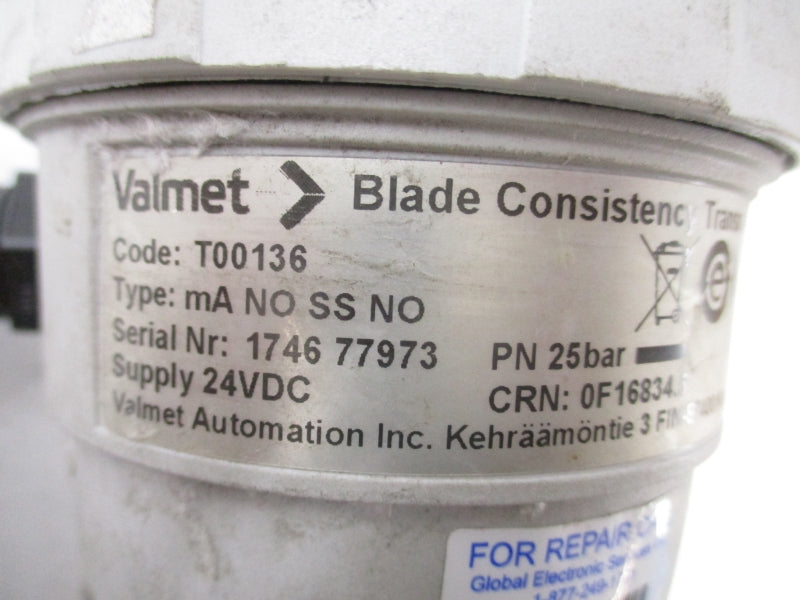 VALMET T00136 MANOSSNO 24VDC UNMP