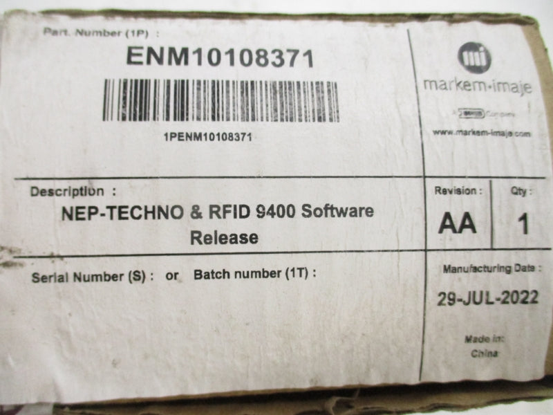 MARKEM-IMAJE ENM10108371 REV. AA NSFS