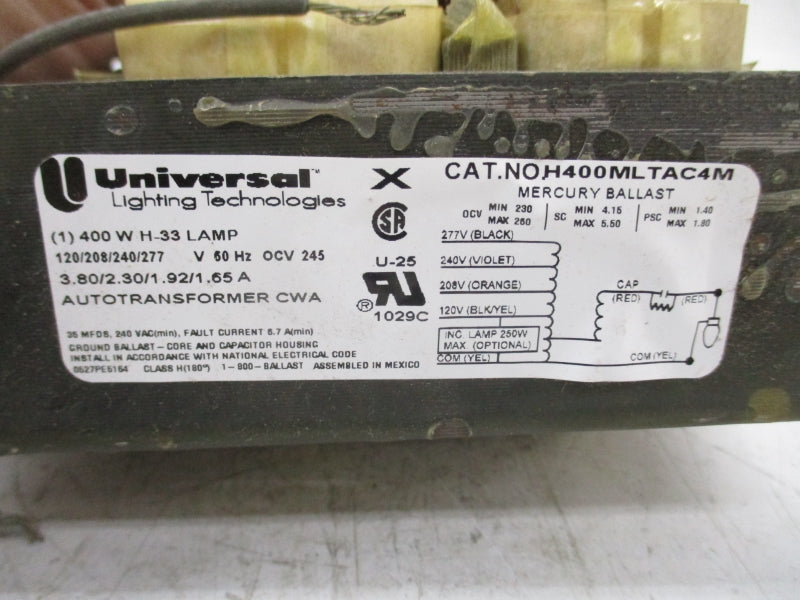 UNIVERSAL H400MLTAC4M-500K 277VAC 1.65A NSMP