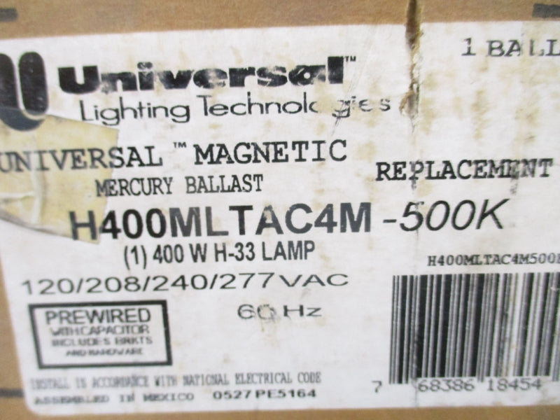 UNIVERSAL H400MLTAC4M-500K 277VAC 1.65A NSMP