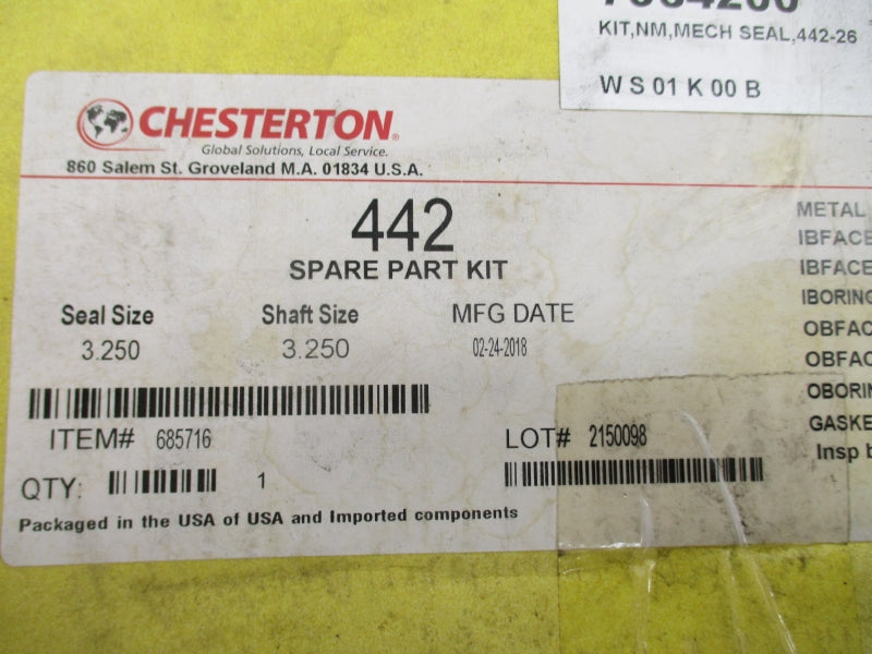 CHESTERTON 442 3.250" NSMP