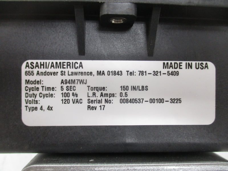 ASAHI/AMERICA A94M7WJ 120VAC .5A REV. 17 NSNP