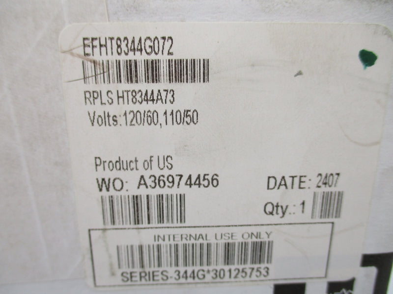 ASCO EFHT8344G072 110/120V NSFS